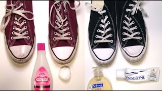 5 Home Remedies to Clean Converse Chuck Taylors  TESTED [upl. by Studnia]