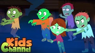 Zombie Town  Schoolies Cartoons  Halloween Song for Children from Kids Channel [upl. by Eden840]