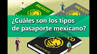 Tipos de pasaporte mexicano que expide la SRE [upl. by Noemys]