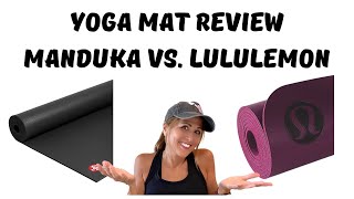 WHAT IS THE STICKIEST YOGA MAT Manduka vs Lululemon [upl. by Tiffie]