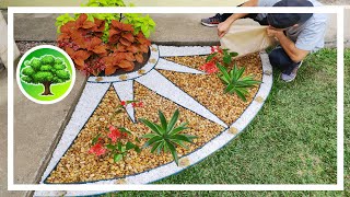 💚 DIY  DECORAÇÃO DE JARDIM 30  JARDIM CRIATIVO COM PEDRAS [upl. by Bollinger]