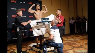 UFC 216 WeighIns Kevin Lee Makes Championship Weight on Second Try  MMA Fighting [upl. by Adrian803]