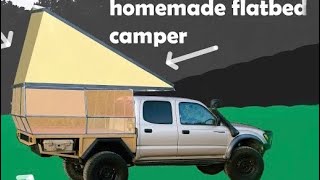 DIY Flatbed popup Camper build part 1 [upl. by Uot]