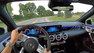 2020 MercedesAMG A35 Sedan  POV Driving Impressions [upl. by Eidson204]