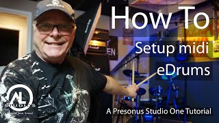 How To Setup Midi Drums using Studio One [upl. by Acquah]