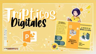 COMO HACER TRÍPTICOS BONITOS DIGITALES FÁCILMENTE 2🌻 [upl. by Etnahsal]