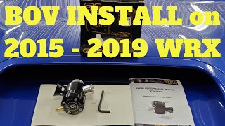 WRX Blow Off Valve Install [upl. by Sadella273]