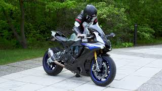 Yamaha R1 Exhaust Sound  Startup and Rev [upl. by Naibaf]