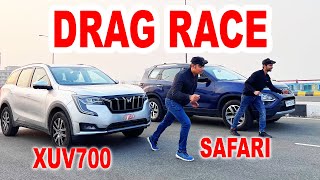 XUV700 VS Tata Safari Drag Race l Aayush ssm [upl. by Toole]