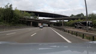 M25 Motorway complete lap at actual speed [upl. by Seabrook289]