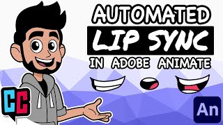 Automated Lip Sync in Adobe Animate  Tutorial [upl. by Nimad442]