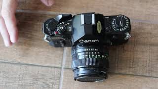 Canon A1 Film Camera Overview And User Guide [upl. by Ongineb608]