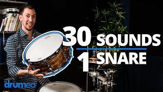 30 Snare Drum Sounds  No Tuning [upl. by Kennard]