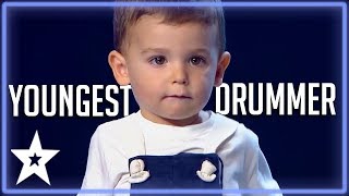 2 YO Baby Drummer Is The Youngest Contestant on Got Talent  Kids Got Talent [upl. by Syl295]