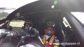 Max Verstappen takes Jos around SpaFrancorchamps in the Renault RS 01 30052015 [upl. by Odnesor]