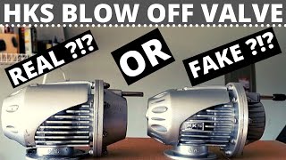 Real HKS BOV vs Replica BOV SSQV Blow Off Valve [upl. by Offen386]