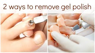 How to remove Gel Nail Polish from Toes [upl. by Rothenberg]