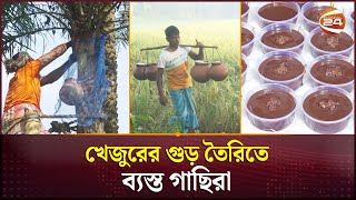 ফরিদপুরে খেজুরের গুড় তৈরিতে ব্যস্ত গাছিরা  Khejurer Gur  Faridpur News  Channel 24 [upl. by Northway761]