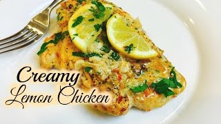 🍋Simple amp Easy Creamy Lemon Chicken Cuisine  ThymeWithApril [upl. by Nichole]