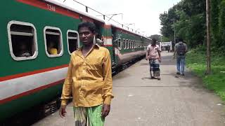 Madhumoti Express leaving Faridpur railway station [upl. by Janot]