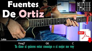 Fuentes De Ortiz  Ed Maverick Guitarra Tutorial [upl. by Qooraf]