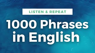 1000 Useful Expressions in English  Learn English Listen and Repeat [upl. by Ydennek]