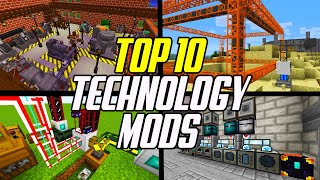 Top 10 Minecraft Technology Mods Factory Energy Processing amp Transport [upl. by Kerrie]