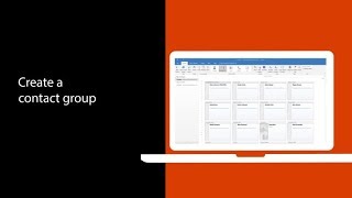 Create and use contact groups in Outlook [upl. by Casilda]