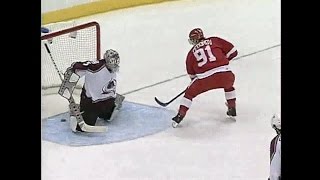 2002 Playoffs Red WingsAvalanche Series Highlights [upl. by Akcinehs]