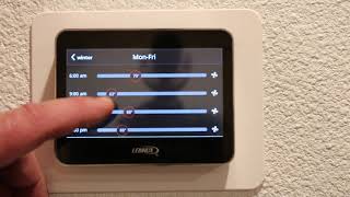 Programming Your Lennox iComfort M30 Thermostat [upl. by Aiciram]