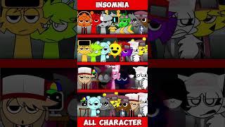 Incredibox Sprunki Insomnia All Characters MIX VERSION [upl. by Arratal]