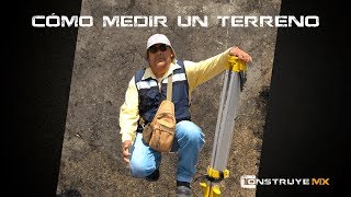 CÓMO MEDIR UN TERRENO 12  TEODOLITO Y CINTA  TOPOGRAFÍA [upl. by Nowahs192]