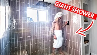 Building a GIANT Shower Home Remodel [upl. by Merritt]