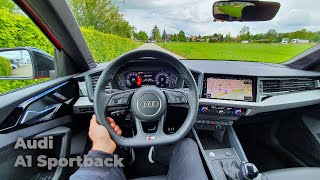 New Audi A1 Sportback SLine 2021 Test Drive Review POV [upl. by Affrica]