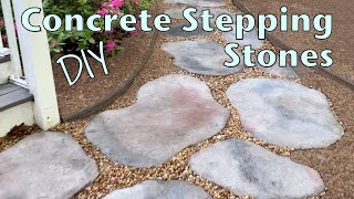 How To Make Stepping Stones With Concrete That Look Natural [upl. by Sucul]