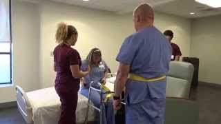 Physical Therapy Transfer Training  How To Transfer From Wheelchair To Bed [upl. by Bernardine]