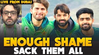 Babar Shaheen Rizwan SACK THEM ALL  Enough SHAME for Pakistan Cricket [upl. by Rawley]