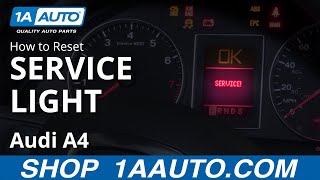 How to Reset Service Light 0409 Audi A4 [upl. by Hartley]