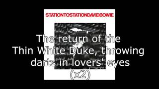 Station to Station  David Bowie  Lyrics [upl. by Catto150]