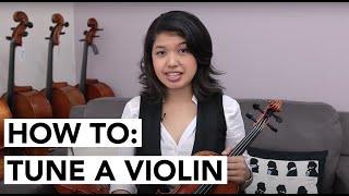 HOW TO Tune a Violin for beginners using a Digital Tuner [upl. by Adnohsar]