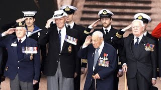 DDay 75th anniversary ceremony highlights [upl. by Salokkin]