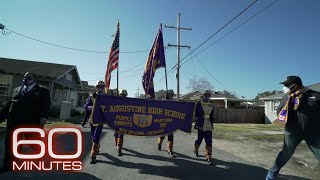 New Orleans St Augustine High School Marching Band emerges from pandemic to play notes of hope [upl. by Rees]