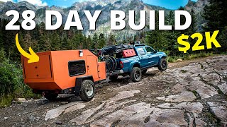 FULL TOUR  How To Build an AFFORDABLE CAMPER in 4 Weeks [upl. by Aistek]