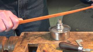 Making a Violin Bow 2 Bending the Stick [upl. by Yelsehc470]