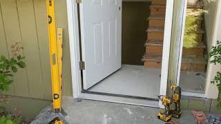 Jeld Wen Front Door Installation  Really crappy products and craftsmanship PART 1 [upl. by Saberio]