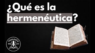 ¿Qué es la Hermenéutica [upl. by Harlen378]