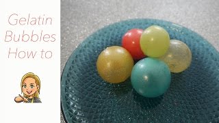 Edible Gelatin Bubbles  How to [upl. by Kohl]