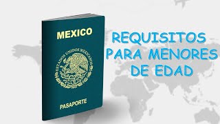 Trámite de pasaporte mexicano para menores de edad por primera vez [upl. by Gerik552]