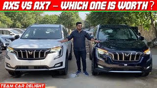 Mahindra XUV700 AX5 vs AX7  Detailed Comparison [upl. by Annaeerb]