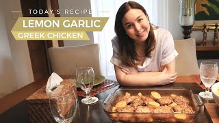 LEMON GARLIC GREEK CHICKEN RECIPE  Marjorie Barretto [upl. by Olemrac]